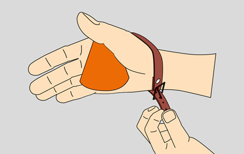 Band wie Uhrenarmband schließen – Hävyx Anleitung Schritt 3