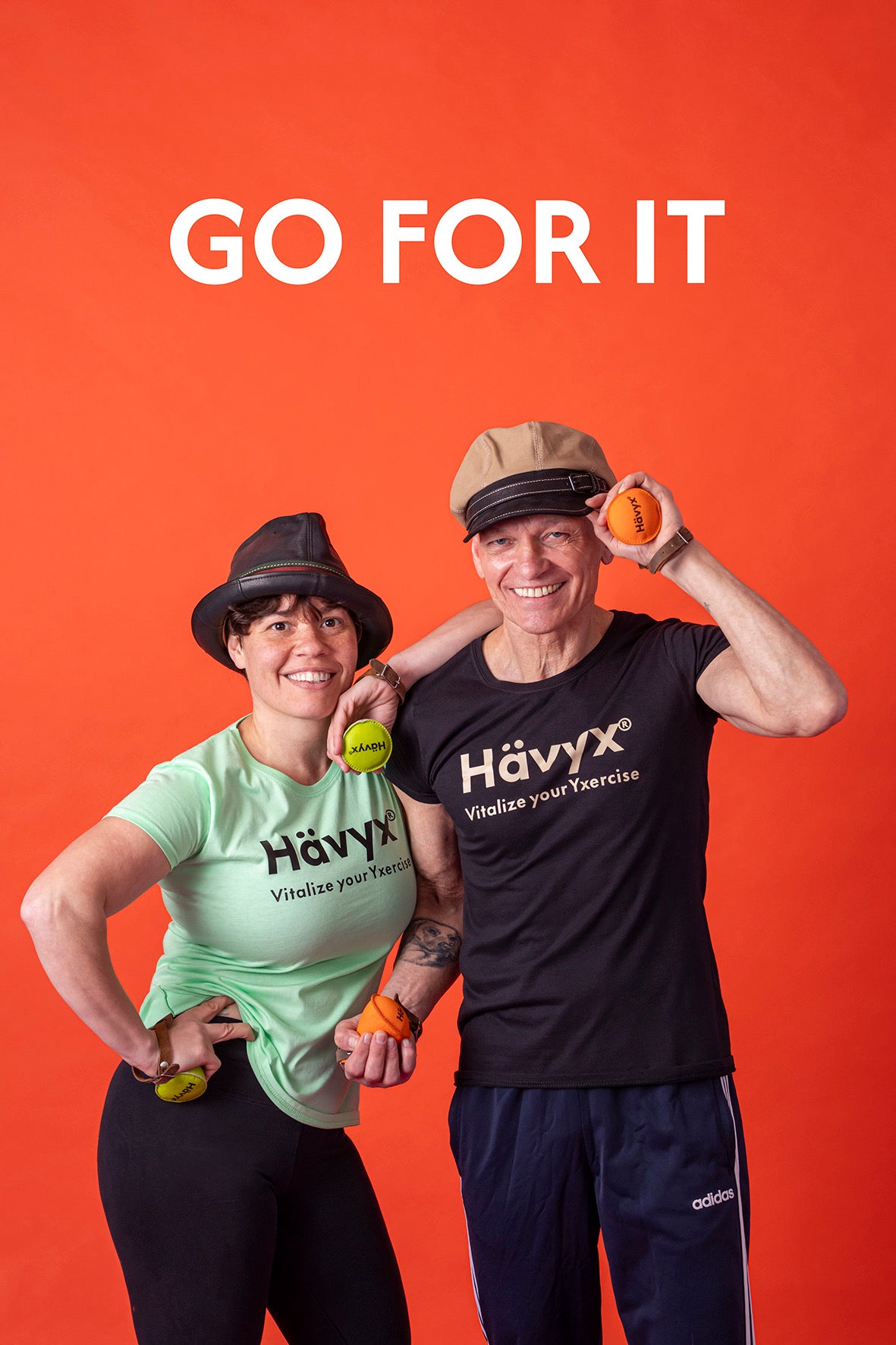 Duo in Hävyx Shirts – Go for it! Gemeinsam trainieren